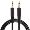 1m 3.5mm Male to 3.5mm Male Plug Stereo Audio Aux Cable  (Black + Gold Plated Connector)