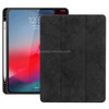 Horizontal Flip Leather Case Case with Pen Slot  Three-folding Holder & Wake-up / Sleep Function for iPad Pro 12.9 (2018)(Black)