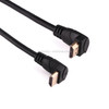 1.8m 4K*2K HDMI 2.0 Version High Speed 90 Degree Right Angle HDMI Male to 90 Degree Right Angle HDMI Male Cable with Ethernet
