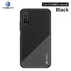 For Huawei Nova 6 PINWUYO Rong Series  Shockproof PC + TPU+ Chemical Fiber Cloth Protective Case(Black)