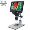 G1200 7 inch LCD Screen 1200X Portable Electronic Digital Desktop Stand Microscope, US Plug