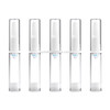 5 PCS Clear Empty Travel Portable Refillable Plastic Airless Vacuum Pump Bottle Containers, 10ml