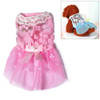 AB060 Lovely Cat Dress Lace Wedding Skirts Dresses for Pets Party Costume, Size:L(Pink)