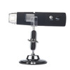 50X~1000X Magnifier HD Image Sensor 1920x1080P USB WiFi Digital Microscope with 8 LED & Professional Stand (Black)