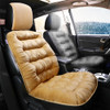 Car Thick Plush Seat Cushion Warmer Cover Winter Seat Mat (Beige)