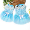 AB060 Lovely Cat Dress Lace Wedding Skirts Dresses for Pets Party Costume, Size:L(Blue)