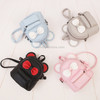 Cartoon Backpack Dual-use Children Cute Bow Small Backpack Shoulder Bag(Gray)