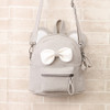 Cartoon Backpack Dual-use Children Cute Bow Small Backpack Shoulder Bag(Gray)