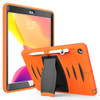 For Galaxy Tab S6 10.5 T860/T865/T867 2019 360 Degree Rotation PC + Silicone Protective Case with Holder & Hand-strap(Orange)