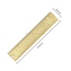 4 PCS Brass Retro Drawing Ruler Measuring Tools, Model: 0-15cm Wave Ruler