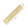 4 PCS Brass Retro Drawing Ruler Measuring Tools, Model: 0-15cm Wave Ruler