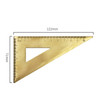 4 PCS Brass Retro Drawing Ruler Measuring Tools, Model: 0-10cm Right Angle Triangle Ruler