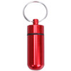 10 PCS Portable Sealed Waterproof Aluminum Alloy First Aid Pill Bottle with Keychain(Red)