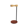 Creative Metal Rod Wooden Head-mounted Headphone Stand Display Holder, Colour: Single-sided Black Metal Rod