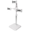 Telescopic Adjustment Live Frame Desktop Tablet Mobile Phone Bracket, Specification: K06 Three-seat (White)