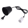 E27 Wire Cap Lamp Holder Chandelier Power Socket with Lampshade & 1.5m Extension Cable, US Plug