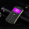 Melrose S2 Triple Proofing Card Mobile Phone, Dustproof Shockproof Shatter-resistant, 1.7 inch, MTK6260DA, 21 Keys, Bluetooth, FM, 0.3MP Camera, GSM (Army Green)