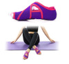 HiSEA 0030 Cross Instep Non-Slip Fingerless Dance Shoes Yoga Shoes, Size: L (39-40)(Lavender)