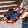 Men Summer Slippers Soft-Soled Sandals Indoor and Outdoor Beach Casual Antiskid Slippers, Size: 39(Blue+Orange)