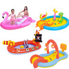 Home Large Cartoon Animal Drama Pool Water Spray Inflatable Swimming Pool Slide Pool( Slide Spray Water)