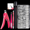 Manicure Tool  Set Fingernails Word Cut Set, Specification: Transparent Full Post