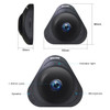 ESCAM Q8 960P 360 Degrees Fisheye Lens 1.3MP WiFi IP Camera, Support Motion Detection / Night Vision, IR Distance: 5-10m, AU Plug(Black)