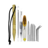 Umbrella Rope Needle Marlin Spike Bracelet DIY Weaving Tool, Specification: 12 PCS / Set Gold