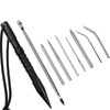 Umbrella Rope Needle Marlin Spike Bracelet DIY Weaving Tool, Specification: 9 PCS / Set Black