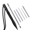 Umbrella Rope Needle Marlin Spike Bracelet DIY Weaving Tool, Specification: 7 PCS / Set Black