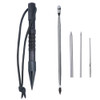 Umbrella Rope Needle Marlin Spike Bracelet DIY Weaving Tool, Specification: 5 PCS / Set Black