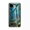 For iPhone 11 Marble Glass Protective Case(Emerald)
