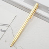 Metal Ballpoint Pen Office Stationery Business Plated Sign Pen, Written:Bullet Type 1.0(Golden)