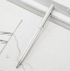 Metal Ballpoint Pen Office Stationery Business Plated Sign Pen, Written:Bullet Type 1.0(Silver)