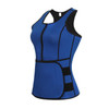 Neoprene Corset Yoga Vest Sweat Suit Postpartum Belly Belt, Size:XXXL(Blue)