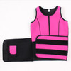 Neoprene Corset Yoga Vest Sweat Suit Postpartum Belly Belt, Size:XXL(Rose Red)