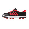 Student Antiskid Football Training Shoes Adult Rubber Spiked Soccer Shoes, Size: 37/235(Black+Red)