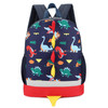 Backpack Cute Cartoon Dinosaur School Bags for Children(Navy)