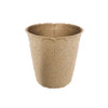 100 PCS Environmentally Friendly Practical Recyclable Paper Nursery Cups Straight Pulp Molded Flower Pots(Pulp Flower Pot )