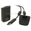 4800mAh Rechargeable Battery Pack & Chargeable Cable for XBOX 360(Black)