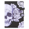 For Xiaomi Mi Pad 4 Plus Colored Drawing Horizontal Flip PU Leather Case with Holder & Card Slots & Wallet & Sleep / Wake-up Function(Flower Skull)