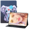 For Samsung Galaxy Tab A 9.7 T550 Colored Drawing Horizontal Flip PU Leather Case with Holder & Card Slots & Wallet & Sleep / Wake-up Function(Mask Elephant)