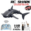 T11 Electric Wireless Remote Control Simulation Can Launch Shark Remote Control Boat Educational Toy(Black)