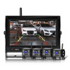 7 Inch Digital Wireless Reversing Image 1080P Video System Truck Monitoring Driving Recorder 4 Division+4 Night Video Camera
