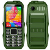 HAIYU H1 Triple Proofing Elder Phone, Waterproof Shockproof Dustproof, 1200mAh Battery, 1.8 inch, 21 Keys, LED Flashlight, FM, Dual SIM (Green)