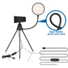 NS-08 Makeup Live Selfie Fill Ring Light Photography LED Dimmable Ring Lamp with Phone Tripod Stand Holder