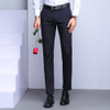 Spring Fall Straight Loose Black Business Casual Career is Sturdy Trousers, Size: 29(Blue)