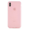 For iPhone XS / X 1.5mm Liquid Emulsion Translucent TPU case(Pink)