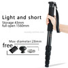 BEXIN MAS285 Portable Travel Outdoor DSLR Camera Aluminum Alloy Monopod Holder(Black)