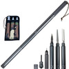 Outdoor Multi-function Portable Foldable Aluminium Alloy Alpenstocks Poles, Length : 64CM(Grey)