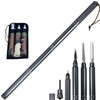 Outdoor Multi-function Portable Foldable Aluminium Alloy Alpenstocks Poles, Length : 64CM(Grey)